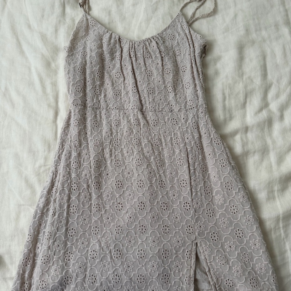 Amuse society Cream Eyelit Dress